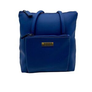 Fossil Blue Nylon Shoulder Bag